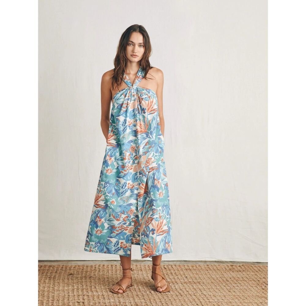 Faherty Bay Twist Dress - Paradise Blossom Floral XL